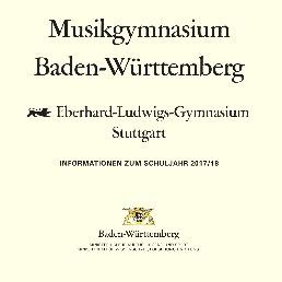 Deckblatt zum Infoflyer des Musikgymnasiums Eberhard-Ludwig-Gymnasiums