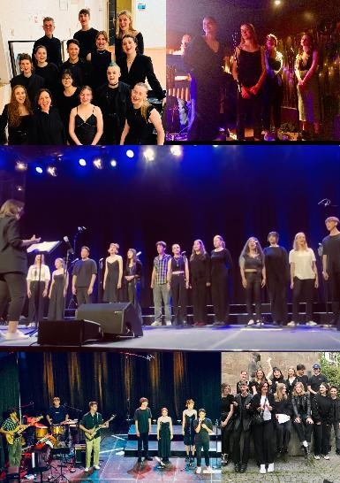 Gesangsschülerinnen bei mehreren Vorstellungen