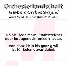 Deckblatt des Infoflyers zu den Orchestern der Stuttgarter Musikschule