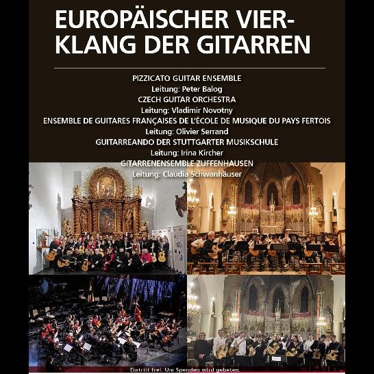 Plakat zur Veranstaltung mit den vier Orchestern